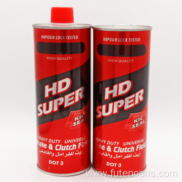 1L Round Fluid Tin Can with Conical Top